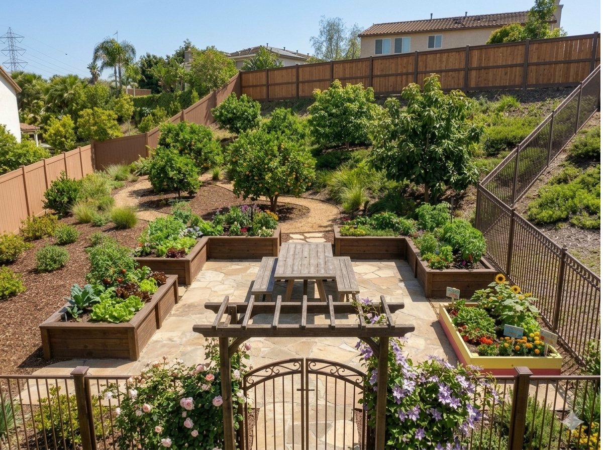 One possible layout for the Mar Brisa Community Garden